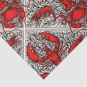 赤、黒、アイボリーの甲殻類 薄葉紙 (詳細)