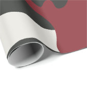 赤、黒、グレーの迷彩スタイル ラッピングペーパー (ロールコーナー)