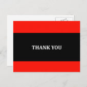 赤・黒・白ありがとうはがき ポストカード (正面/裏面)