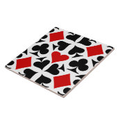 赤、黒、白のカー遊ド記号パターン タイル (側面)