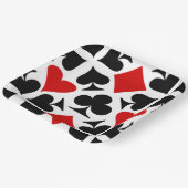 赤、黒、白のカー遊ド記号パターン ペーパープレート (傾斜あり)