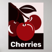 赤、黒、白のキッチンウォールデコールアイディア – ポスター (正面)