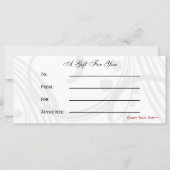 赤・黒・白のシックなギフト券 (裏面)