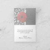 赤、黒、白のスクロール ゲルバ ダイジー サンキューカード (内部)