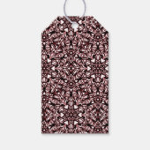 赤、黒、白のハートギフトラベル ギフトタグ (正面)