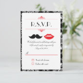 赤、黒、白のヒゲと口紅のダマスク RSVP (スタンド正面)