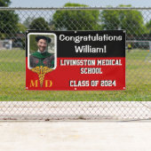 赤・黒・白の医学部卒業 横断幕 (インサイチュ)