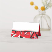 赤、黒、白の折り畳み座席表 プレイスカード (裏面)