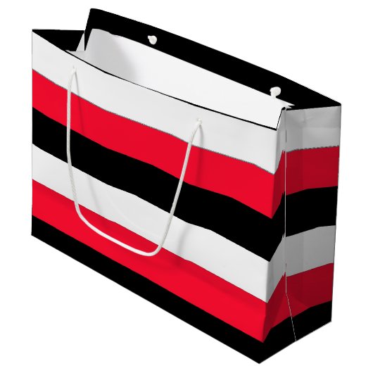 赤・黒・白の抱き枕 ラージペーパーバッグ (正面アングル)