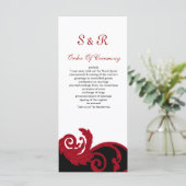 赤・黒・白の結婚式 プログラム (スタンド正面)