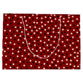 赤/黒/白ドットデザイン ラージペーパーバッグ (裏面)