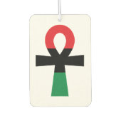 赤、黒、緑のアンク カーエアーフレッシュナー (正面)