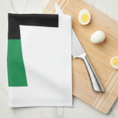 赤、黒、緑のアンク キッチンタオル (四つ折り)