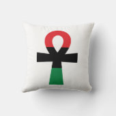 赤、黒、緑のアンク クッション (裏面)