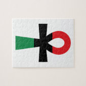 赤、黒、緑のアンク ジグソーパズル (横)