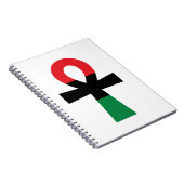 赤、黒、緑のアンク ノートブック (右側)