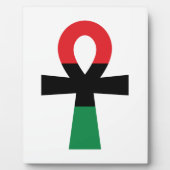 赤、黒、緑のアンク フォトプラーク (正面)