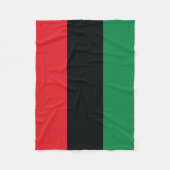 赤、黒、緑のフラグ フリースブランケット (正面)