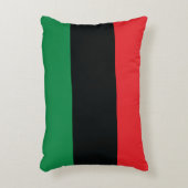赤・黒・緑の国旗 アクセントクッション (正面(垂直))