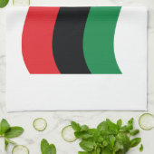 赤・黒・緑の国旗 キッチンタオル (折り畳み)