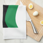 赤・黒・緑の国旗 キッチンタオル (四つ折り)