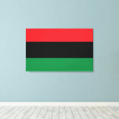 赤・黒・緑の国旗 キャンバスプリント (インサイチュ (ウッドフロア))