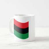 赤・黒・緑の国旗 コーヒーマグカップ (正面左)