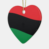 赤・黒・緑の国旗 セラミックオーナメント (左)