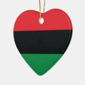 赤・黒・緑の国旗 セラミックオーナメント (左)