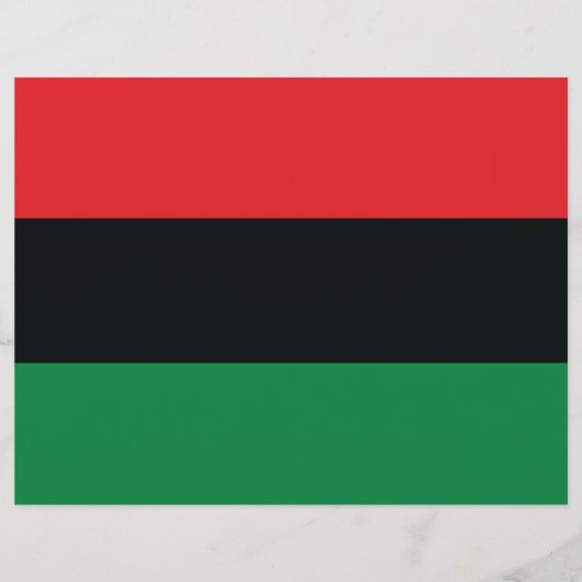 赤・黒・緑の国旗 チラシ (正面)