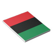赤・黒・緑の国旗 ノートパッド (アングル)