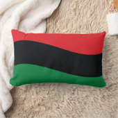 赤・黒・緑の国旗 ランバークッション (ブランケット)