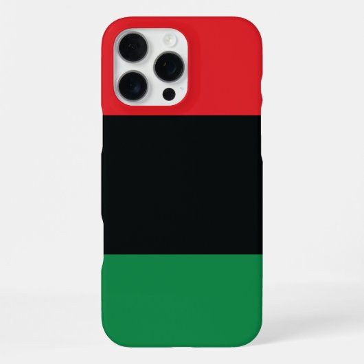 赤・黒・緑の旗 iPhoneケース (裏面)