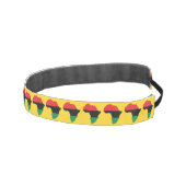 赤・黒・緑アフリカ国旗 アスレチックヘッドバンド (右)