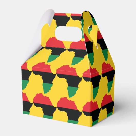 赤・黒・緑アフリカ国旗 フェイバーボックス (正面サイド)