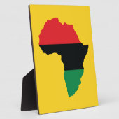 赤・黒・緑アフリカ国旗 フォトプラーク (側面)