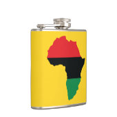 赤・黒・緑アフリカ国旗 フラスク (右)