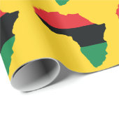 赤・黒・緑アフリカ国旗 ラッピングペーパー (ロールコーナー)