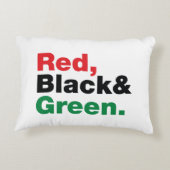 赤、黒、緑。 アクセントクッション (裏面)