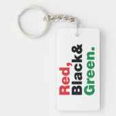 赤、黒、緑。 キーホルダー (正面)