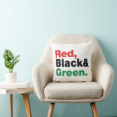 赤、黒、緑。 クッション (椅子)