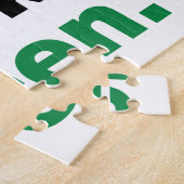 赤、黒、緑。 ジグソーパズル (側面)