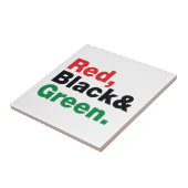 赤、黒、緑。 タイル (側面)