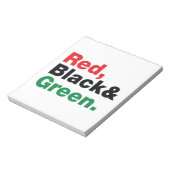 赤、黒、緑。 ノートパッド (回転)