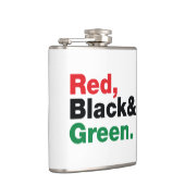 赤、黒、緑。 フラスク (右)