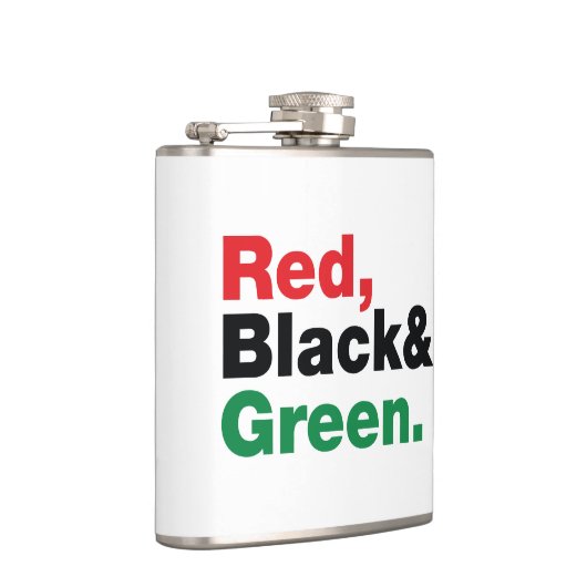 赤、黒、緑。 フラスク (右)