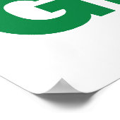 赤、黒、緑。 ポスター (角)