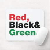 赤、黒、緑。 マウスパッド (マウス)