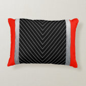 赤・黒・銀・白の装飾用クッション アクセントクッション (裏面)