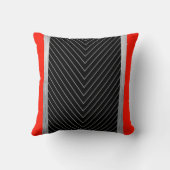 赤・黒・銀・白の装飾用クッション クッション (裏面)